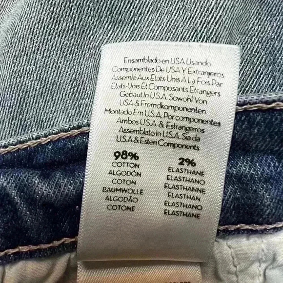 Mother the Tomcat Ankle in Helter Skelter Lightning Bolt Jeans - Size 26 - Picture 11 of 11